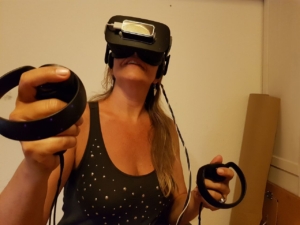 Gitte Maack prøver Oculus RIft