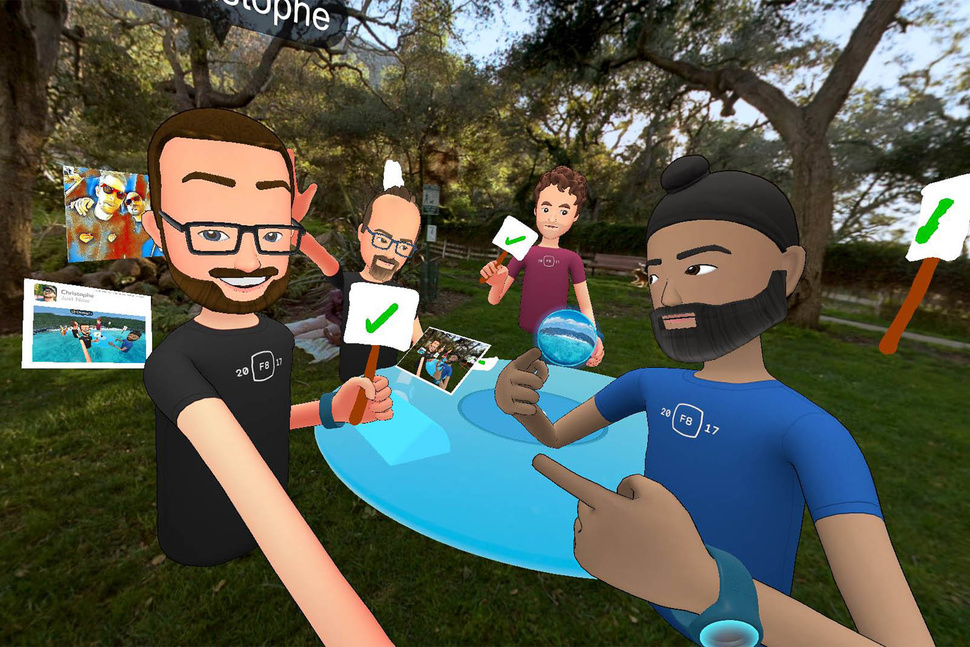 VR facebook spaces