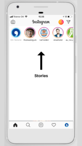Stories - her er de placeret på Instagram