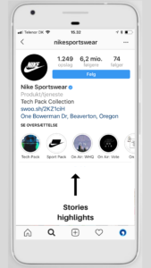 Instagram Stories highlights