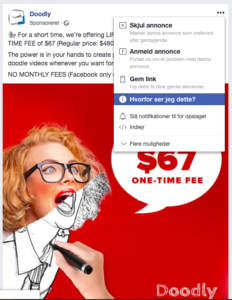 Facebook´s why am I seeing this funktion