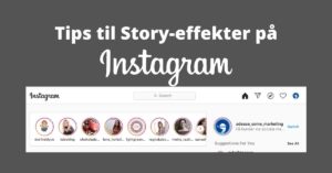 tips til sjove effekter på Instagram stories