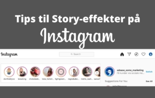tips til sjove effekter på Instagram stories
