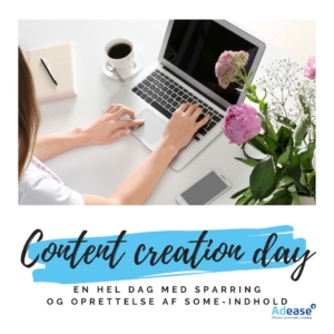 Content creation day. Tag en dag ud af kalenderen og lave kreativt indhold til dine sociale medier. Arbejd sammen med andre og få idéer, sparring og netværk imens du laver indhold